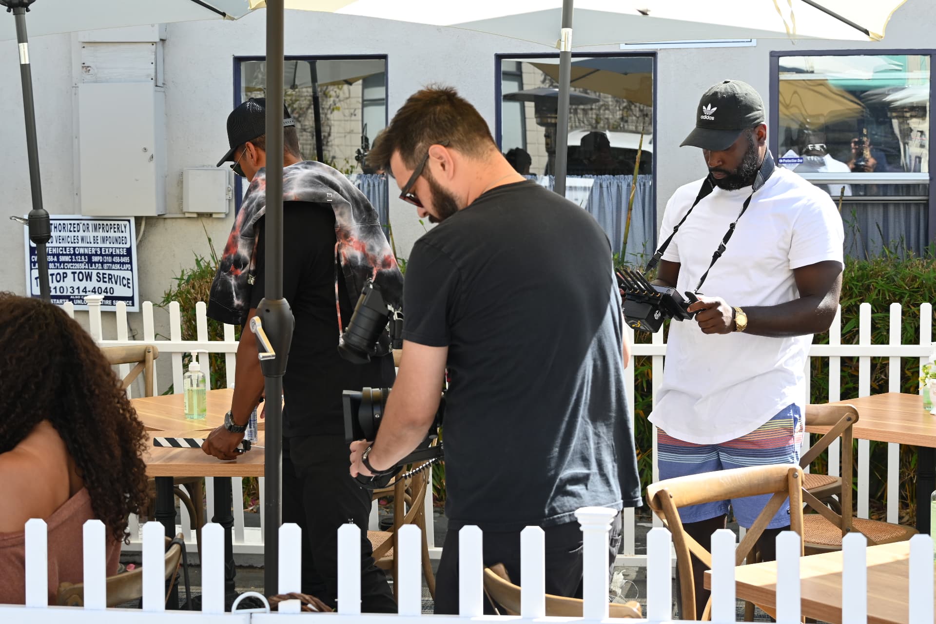 Behind the scenes with Montage Media Production Company: Patio location shoot, camera and sound checks
