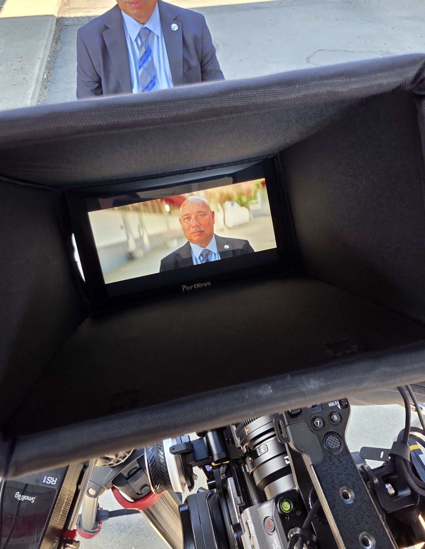 Behind the scenes with Montage Media Production Company: Documentary interview on location