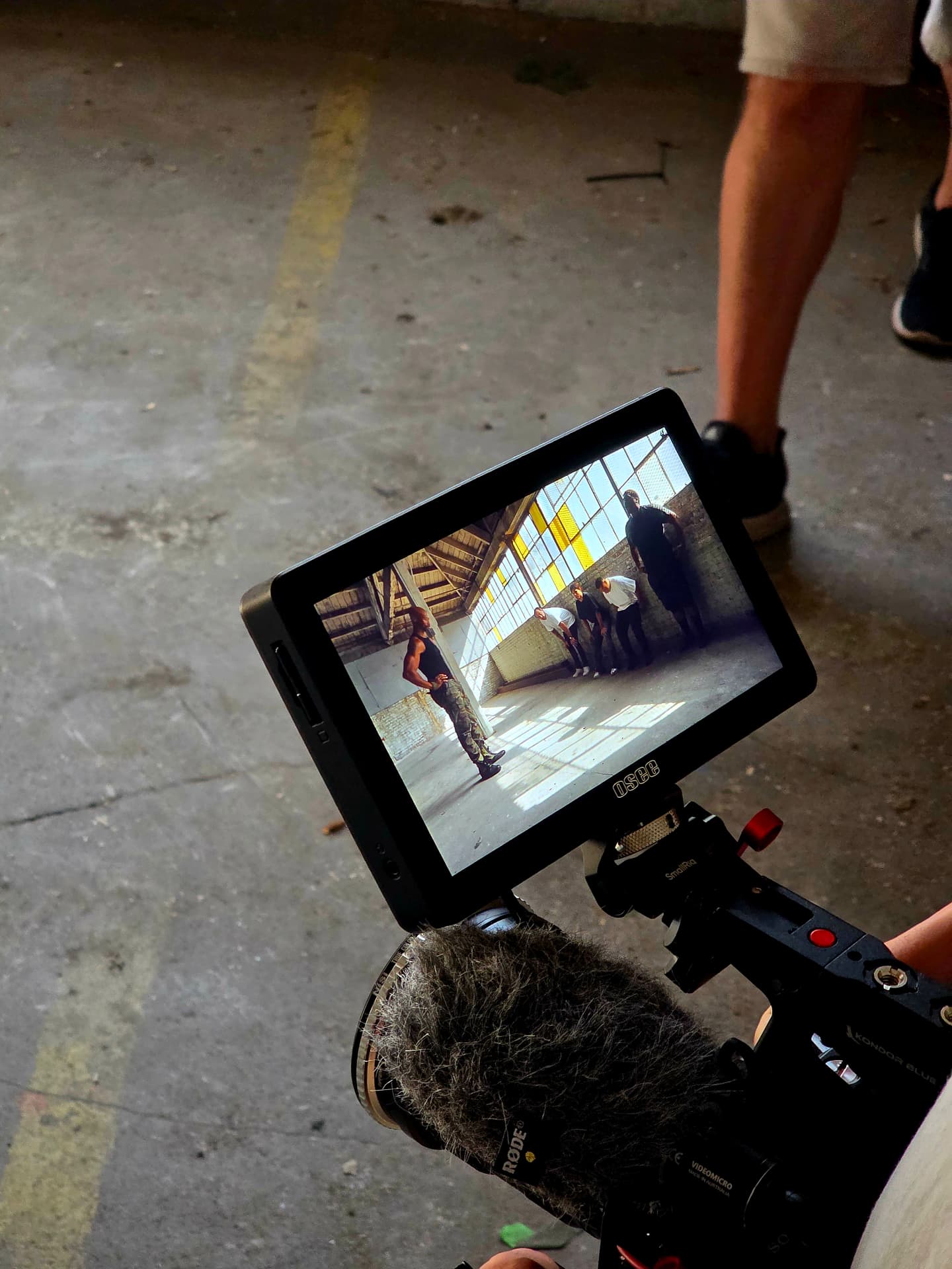Behind the scenes with Montage Media Production Company: Ensemble blocking on the monitor